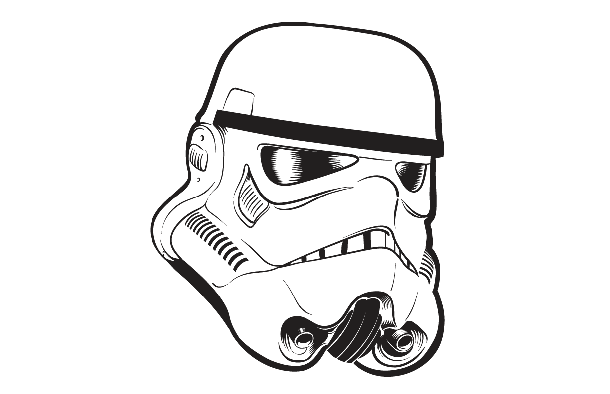 1224x792 Stormtrooper Helmet Drawing Stormtrooper Vector Graphic - Stormtrooper Helmet Sketch