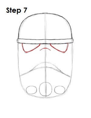 300x388 How To Draw A Stormtrooper - Stormtrooper Helmet Sketch