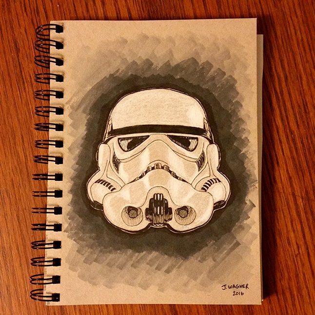 646x646 Stormtrooper Sketch - Stormtrooper Sketch