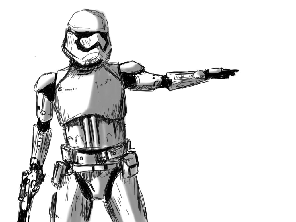 1032x774 Stormtrooper Sketch By Saramfdraws - Stormtrooper Sketch