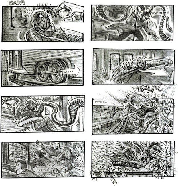 624x655 From Sketch To Spectacle Famous Movie Storyboards - Storyboard Sketches