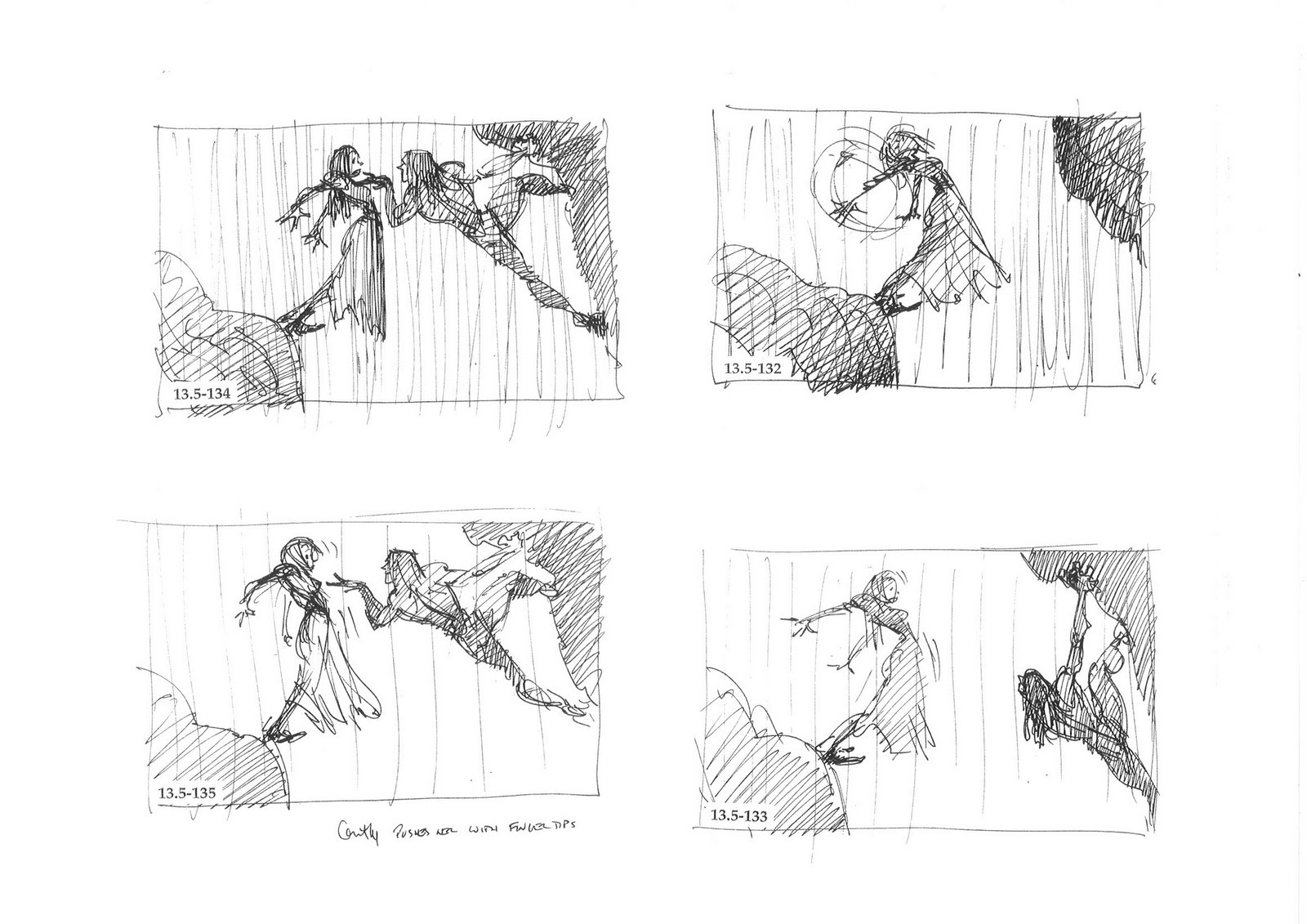 1600x1131 Living Lines Library Tarzan - Storyboard Sketches