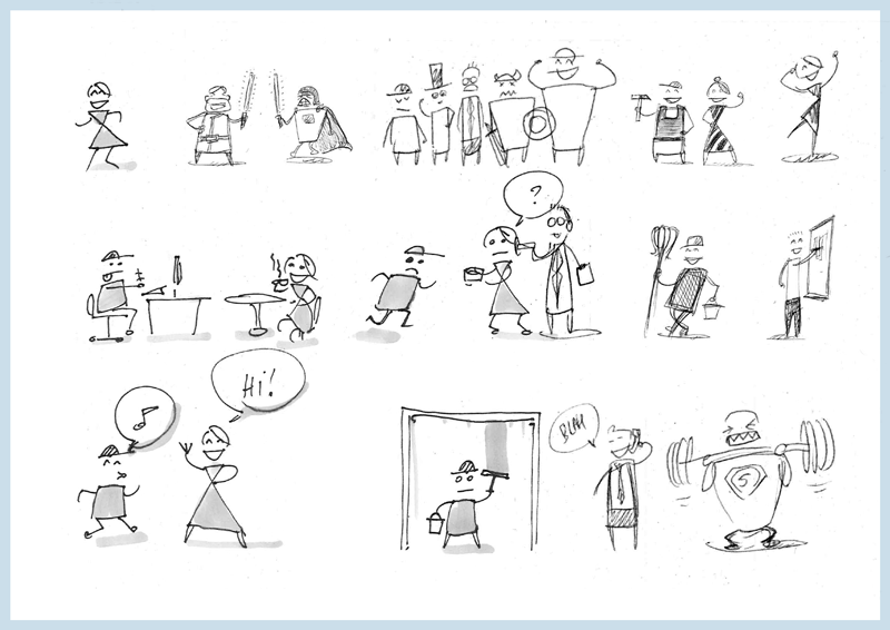 800x566 Sketching 101 How To Draw Minimum Viable Characters For - Storyboard Sketches