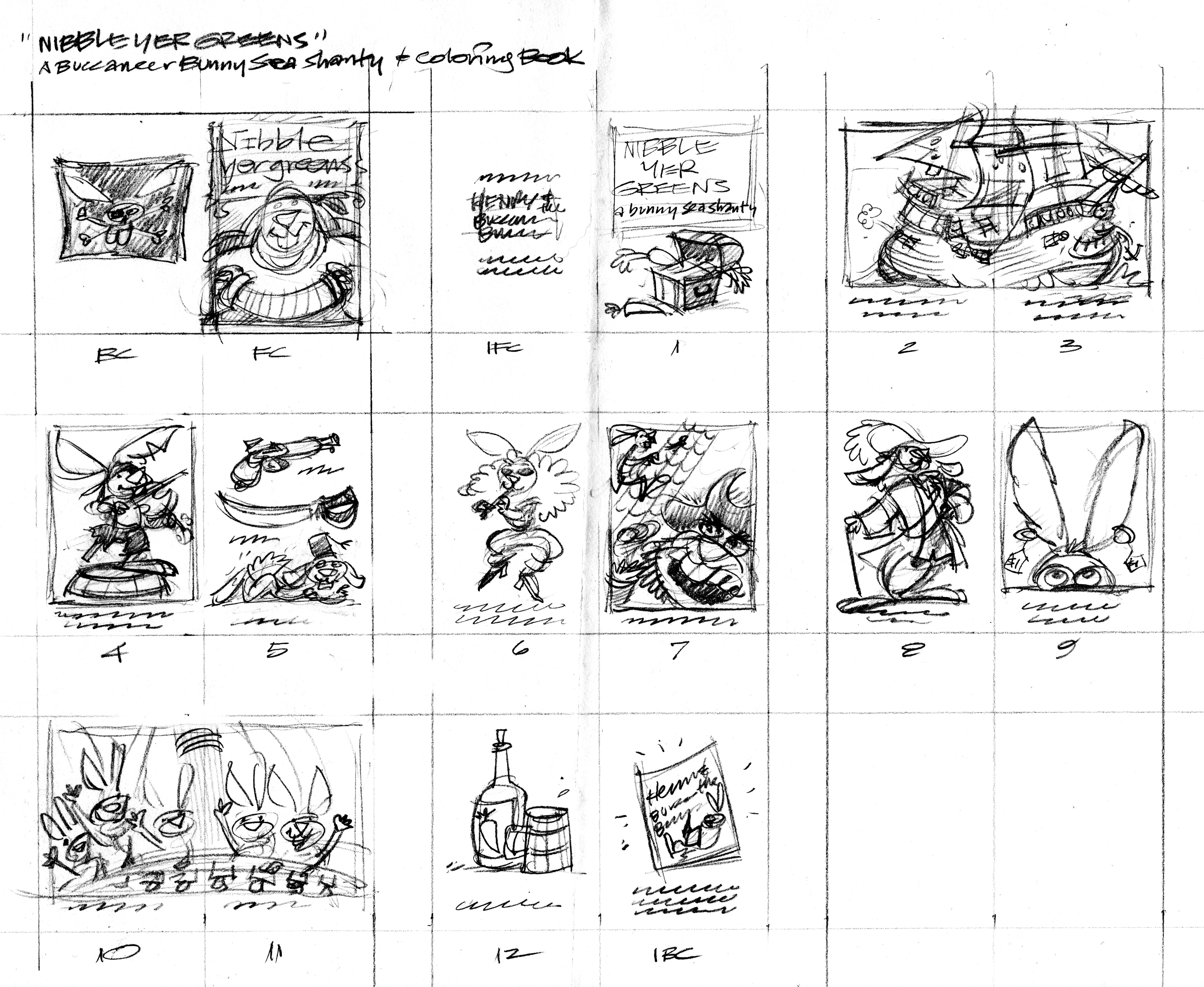 6090x4990 Storyboard John Manders - Storyboard Sketches