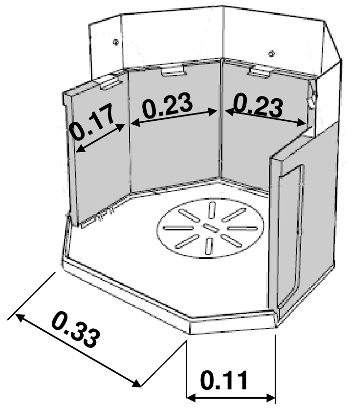 712x834 Figure S1. Sketch Of Wood Stove With Dimensions (M.). Download - Stove Sketch