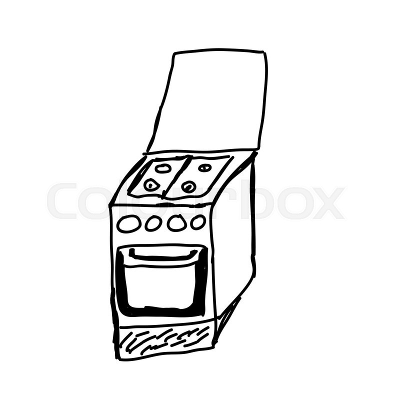 800x800 Gas Stove - Stove Sketch