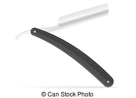 269x194 Straight Razor Sketch Style Vector Illustration. Old Hand Drawn - Straight Razor Sketch