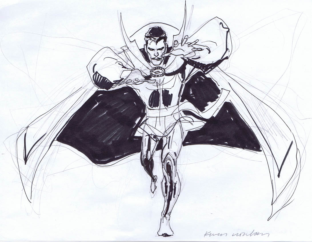 1092x846 Kevin Nowlan Dr. Strange Sketches - Strange Sketches
