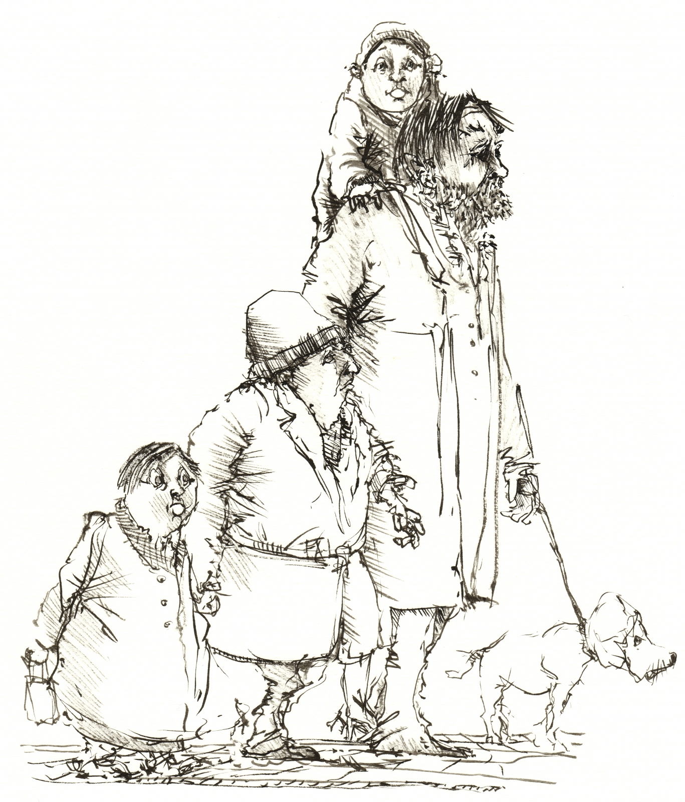 1367x1600 Street Sketches In Ink The Hiking Artist Project By Frits Ahlefeldt - Strange Sketches