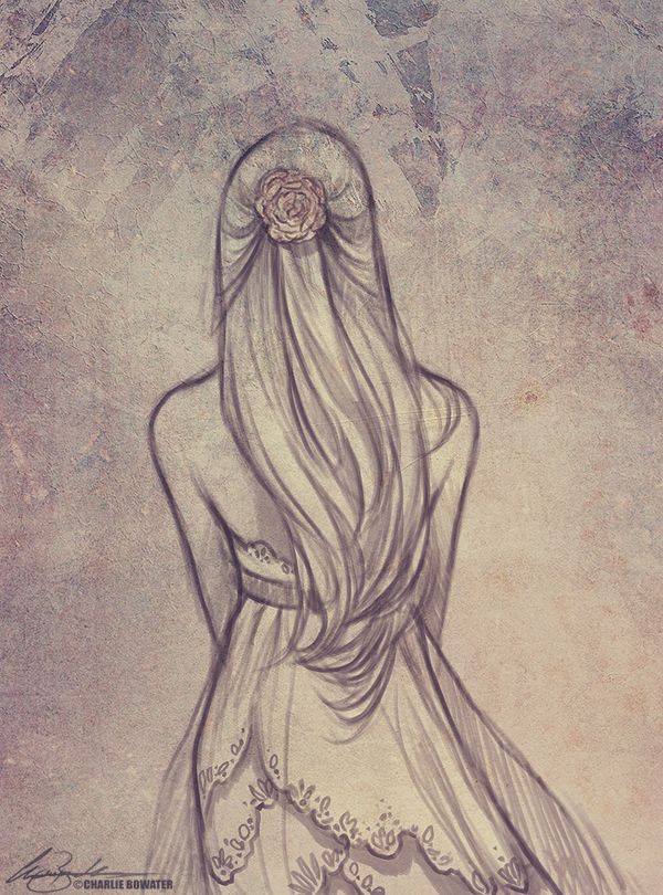 600x810 I Have A Strange Love Of Drawings Of Girls From The Back ~art - Strange Sketches
