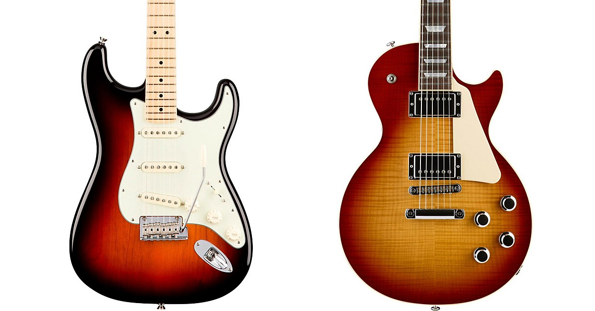 1200x628 Stratocaster Vs. Les Paul Which Is Right For You The Hub - Strat Sketch