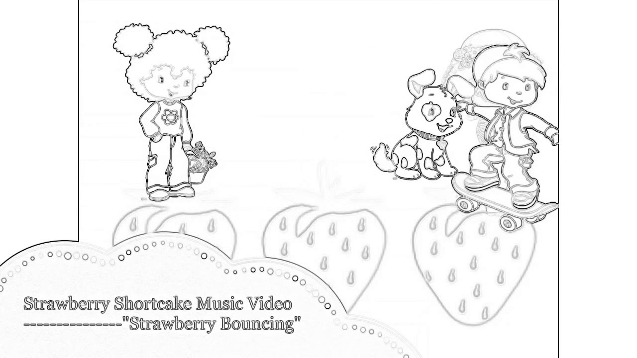1280x720 Strawberry Shortcake Strawberry Bouncing (Sketch) - Strawberry Shortcake Sketch
