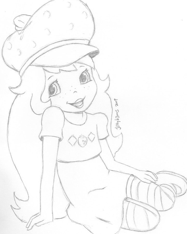 720x899 The Art Of J3llyb3ans Strawberry Sketch - Strawberry Shortcake Sketch