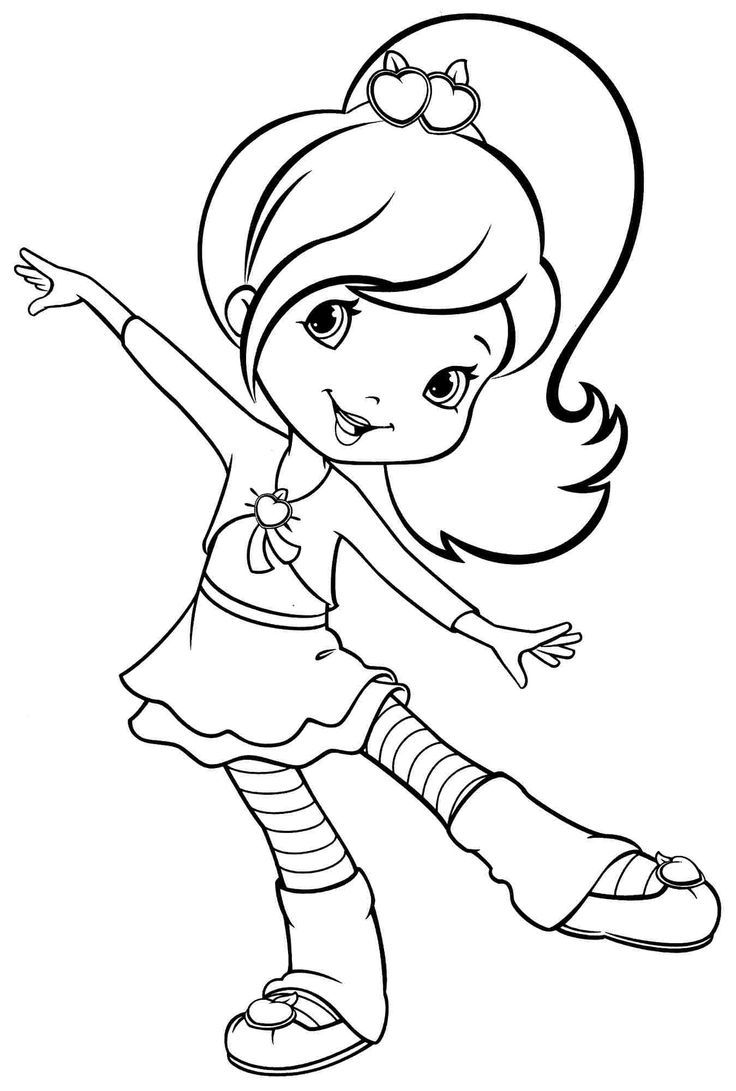736x1091 Free Printable Coloring Pages Cartoon Strawberry Shortcake Plum - Strawberry Shortcake Sketch