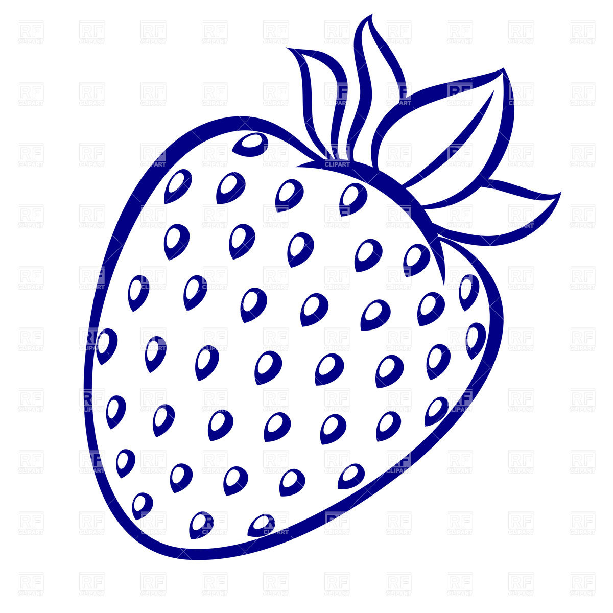 1200x1200 Strawberry Sketch Vector Image Vector Artwork Of Food And - Strawberry Sketch