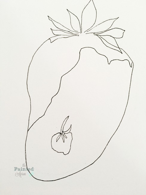 488x650 Strawberry Sketch The Painted Apron - Strawberry Sketch