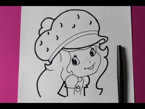 480x360 How To Draw Strawberry Shortcake - Strawberry Sketch Images