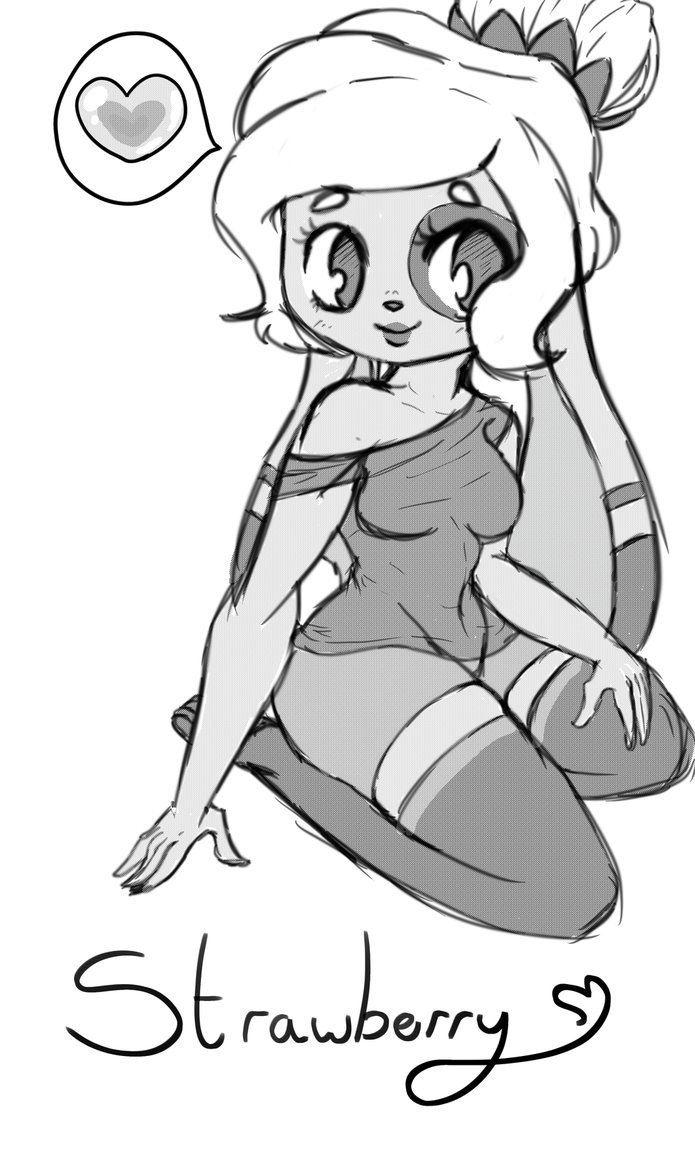 695x1149 Strawberry (Sketch) By Kizokukokoro - Strawberry Sketch Images