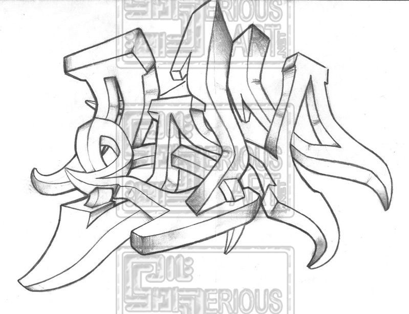 799x613 Graffiti Art Sketches - Street Art Sketches