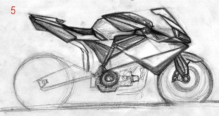 450x240 Morlaco Twin Shock Concept Bottpower - Street Bike Sketch