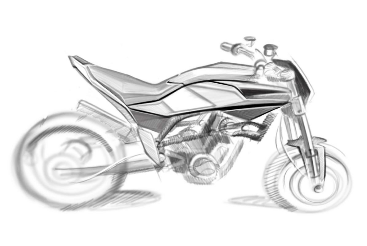 1195x800 Official Sketches Of 900cc Husqvarna Streetbike - Street Bike Sketch
