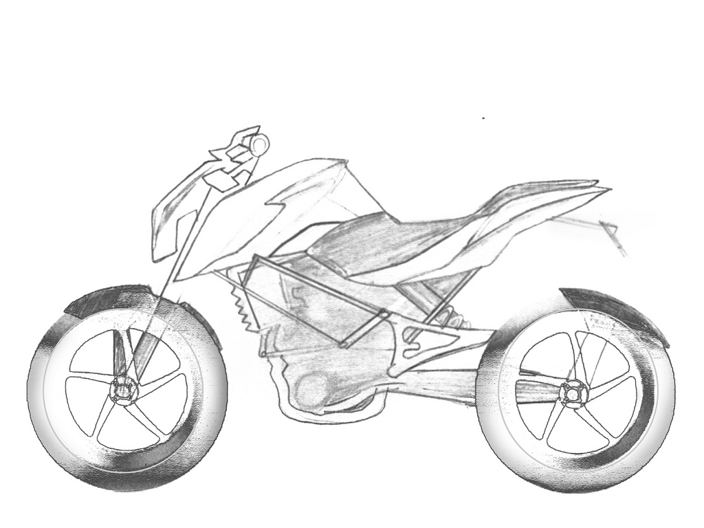1024x768 Street Bike Sketch Tarun Samuel - Street Bike Sketch