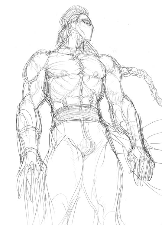 546x748 Street Fighter Iv Concept Art - Street Fighter Sketch