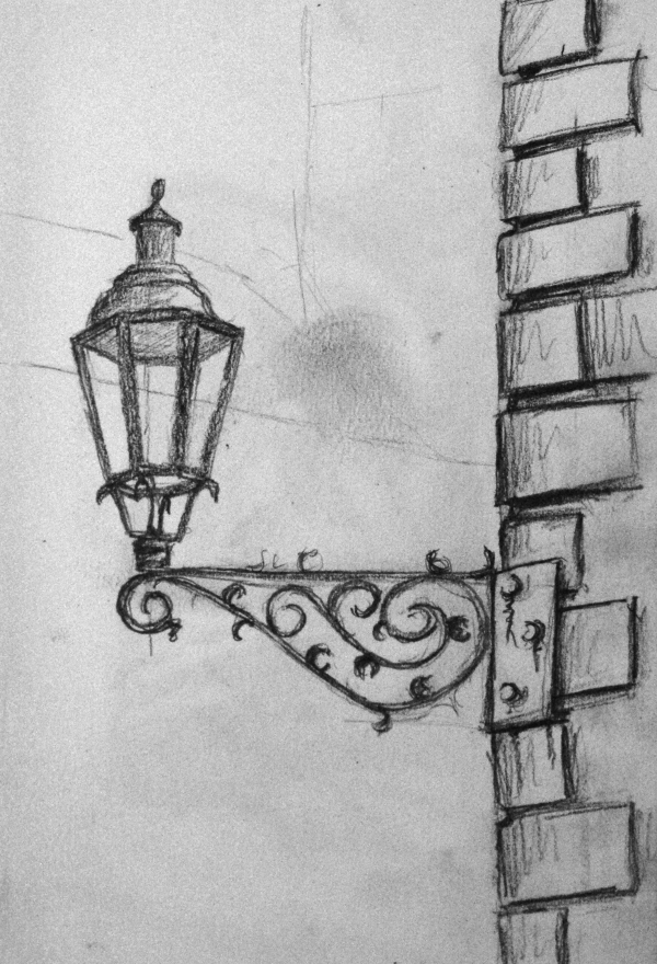 Street Light Sketch at PaintingValley.com | Explore collection of