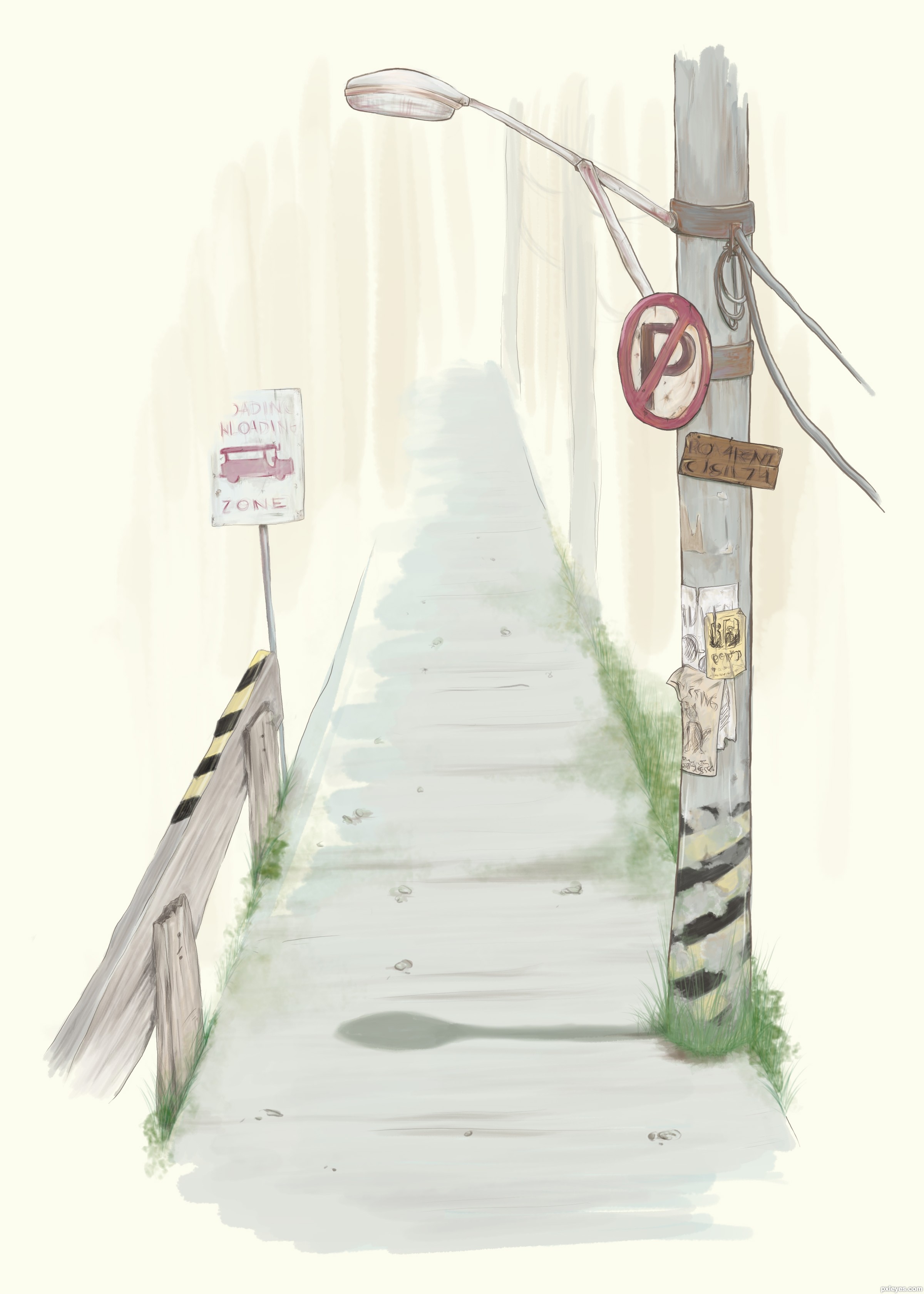2400x3360 Hello Streetlight Picture, By Tk For Street Lights Drawing - Street Light Sketch