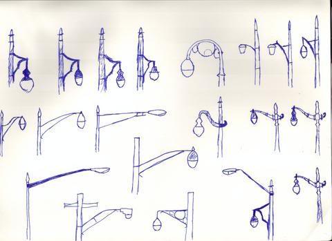 480x349 Discuss Detroit Old Street Lights - Street Light Sketch