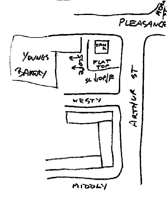 535x640 Sketch Showing The Water Tank - Street Map Sketch