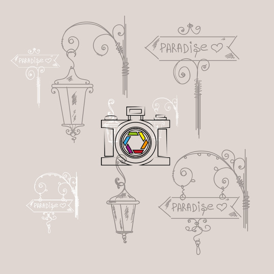 540x540 Hand Drawn Doodle Street Signs, Sketch Isolated Vector - Street Sign Sketch