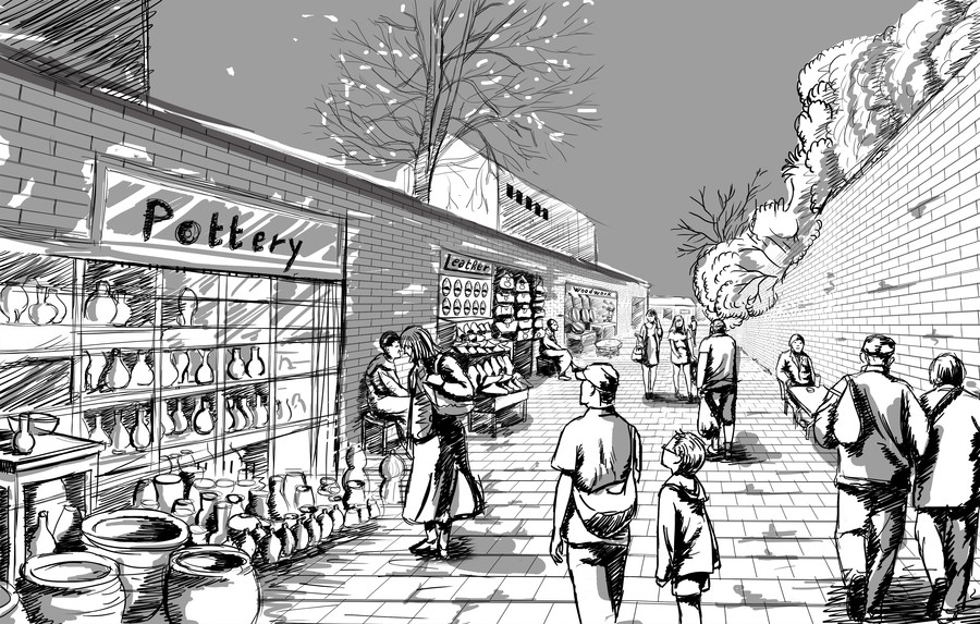 900x573 Entry - Street Sketch