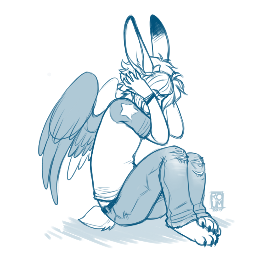 1107x1088 Stress (Sketch) Weasyl - Stress Sketch