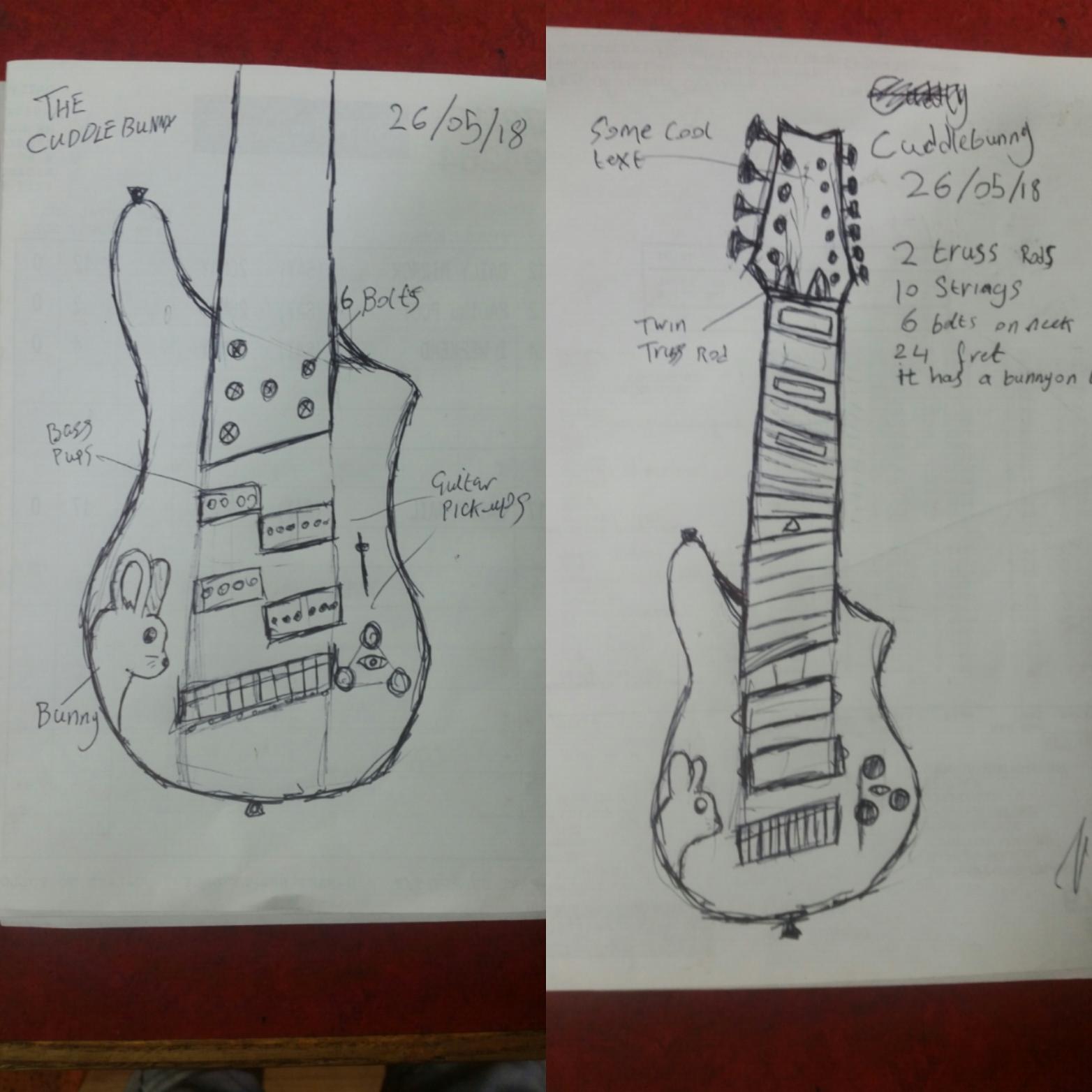 1564x1564 Very Rough Sketch For A 10 String Guitar, Any Tips And Advice On - String Sketch