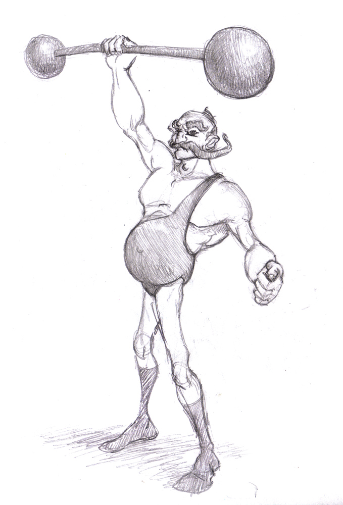 679x1000 Magellin . Blog Strong Man Sketch - Strong Man Sketch