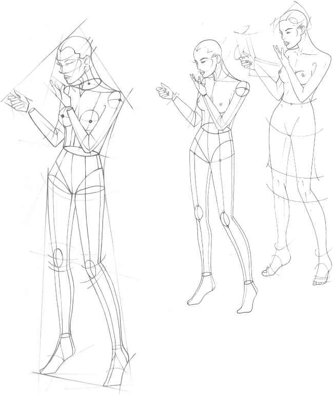 649x770 The Fashion Plate - Structure Sketch