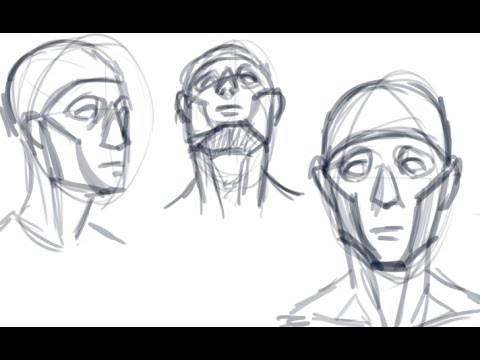 480x360 Cheek First Face Structure Drawing Method! - Structure Sketch