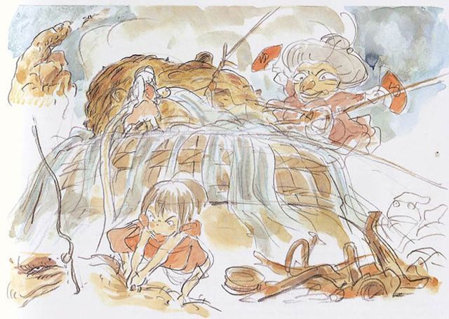 640x454 Sketches ( Spirited Away ) Hayao Miyazaki ( Studio Ghibli - Studio Ghibli Sketches
