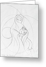 155x226 Muslim Mother And Child - Study Sketch