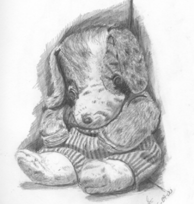 388x408 Stuffed Animal - Stuffed Animal Sketch