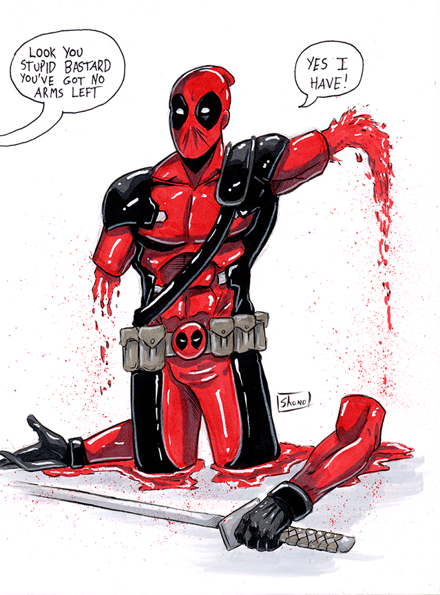 639x864 Dragoncon 2016 Sketches Deadpool Make Comics Not Excuses - Stupid Sketches