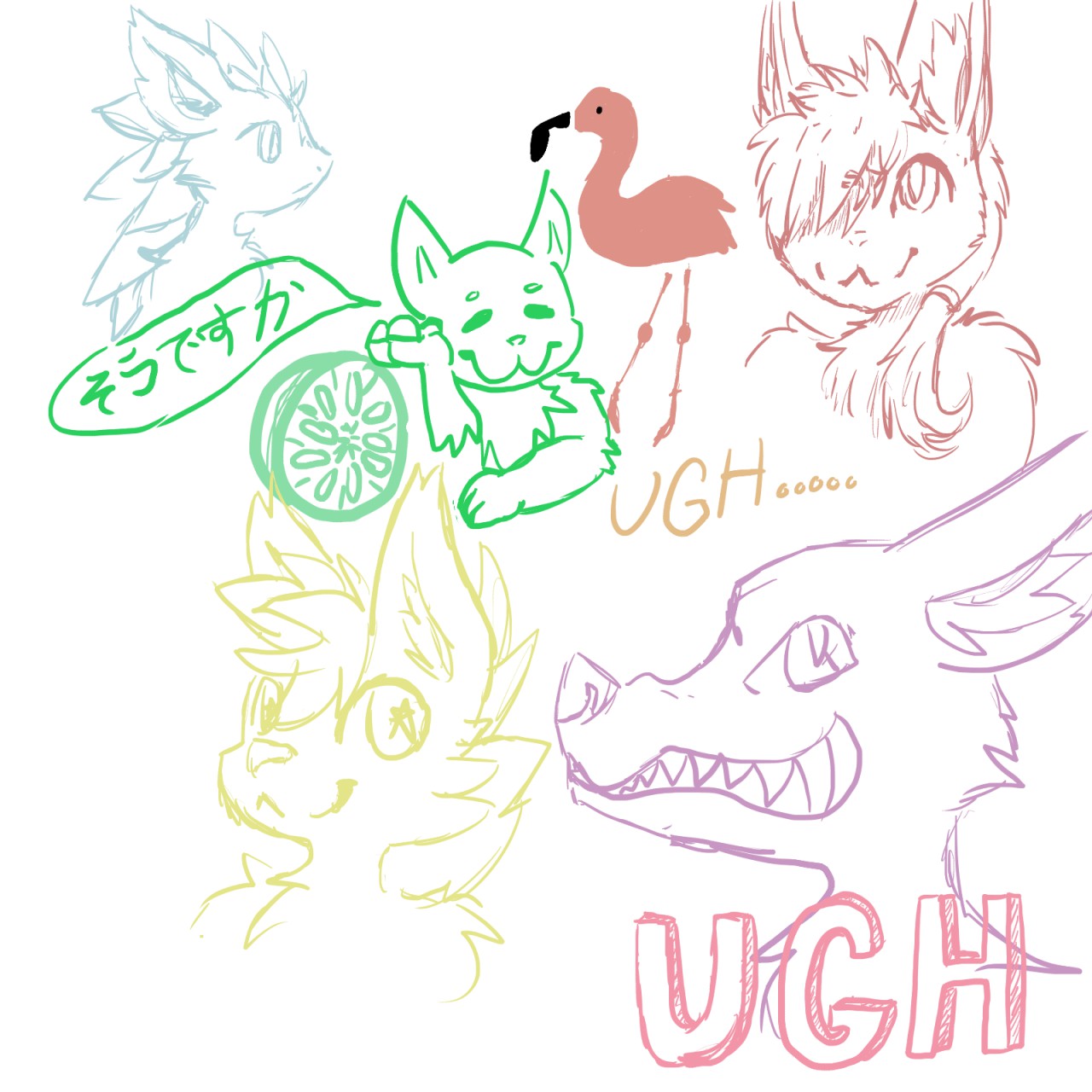 1280x1280 Stupid Sketches By Okubyoupastel - Stupid Sketches