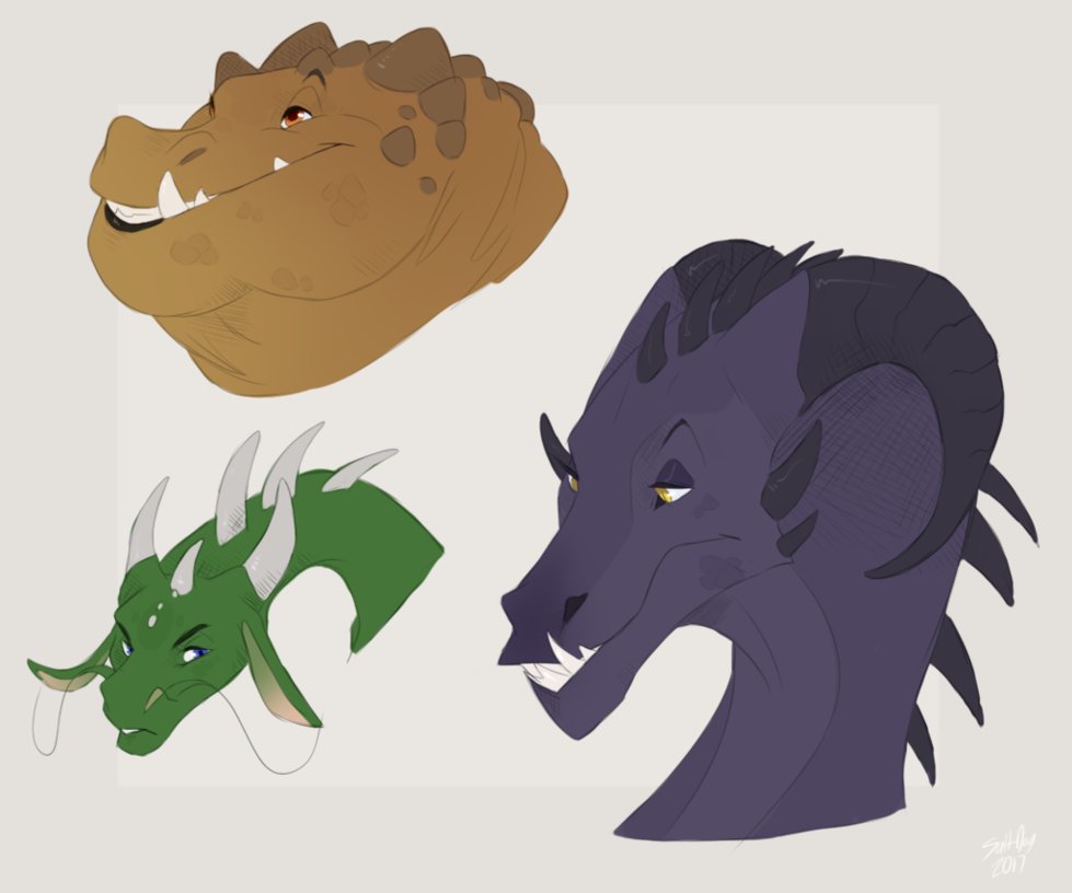 979x816 Stylized Dragon Sketches By Salt Dog - Stylized Sketches