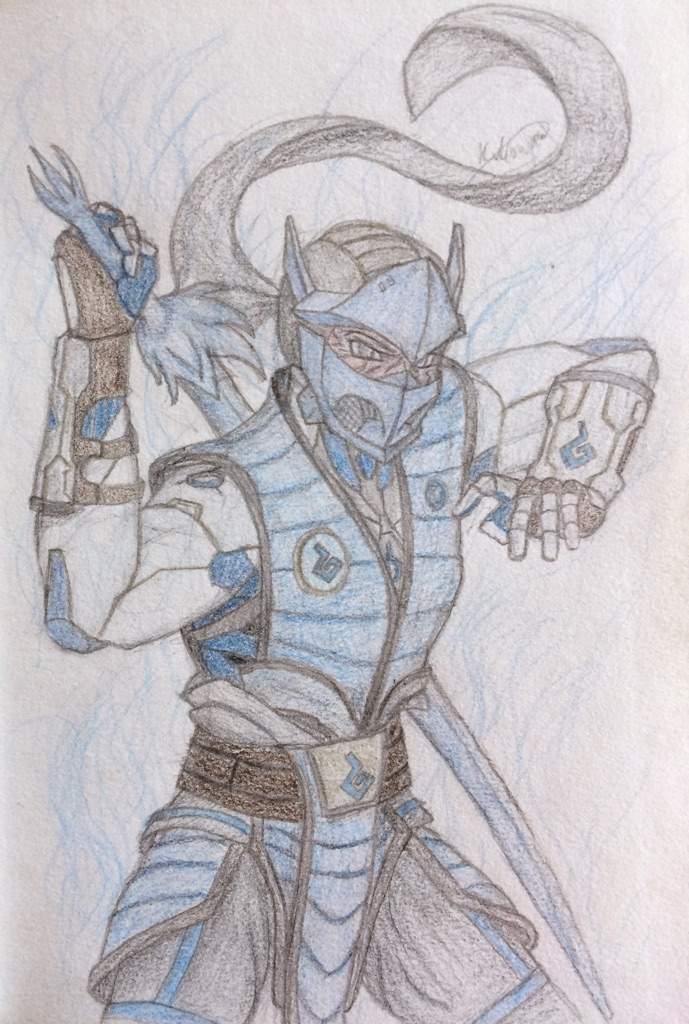 689x1024 Overwatch X Mortal Kombat Genji Sub Zero Overwatch Amino - Sub And Sketch