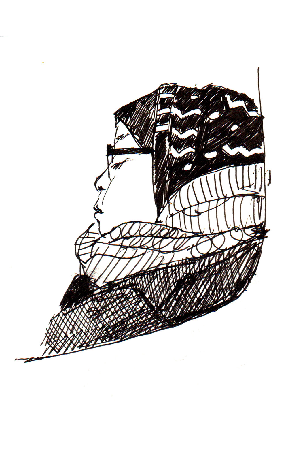 1000x1599 Subway Sketches Jennifer Fryer Illustration - Subway Sketch