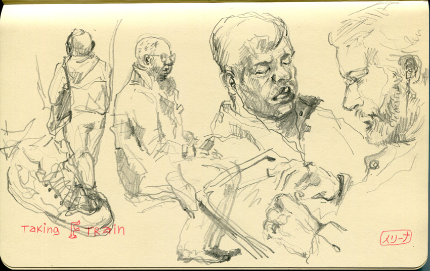 850x537 Nikiraart Subway Sketches In February. - Subway Sketch