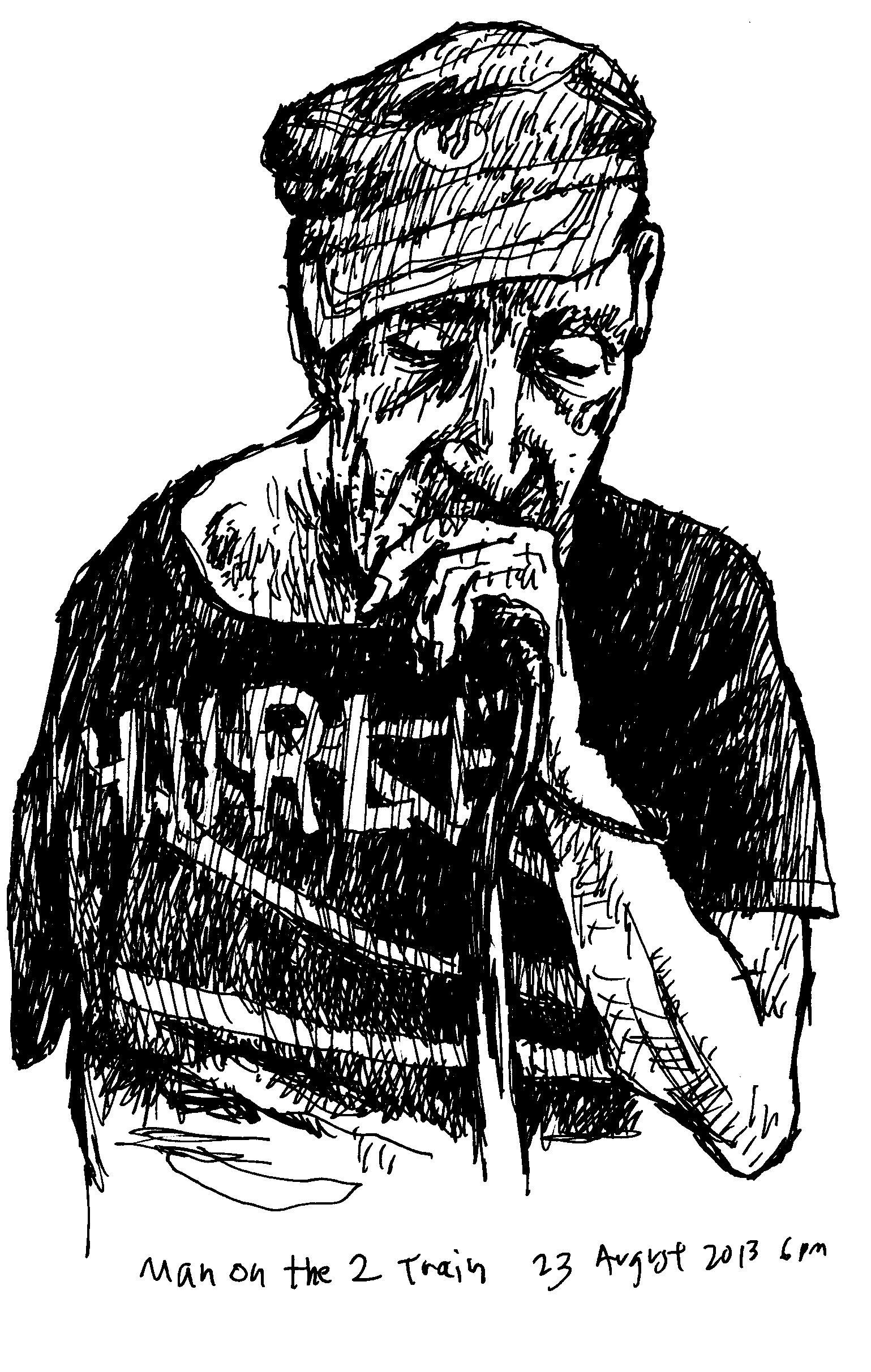 1539x2425 Lessons From Nyc Sketching On The Subway Streetsblog Los Angeles - Subway Train Sketch