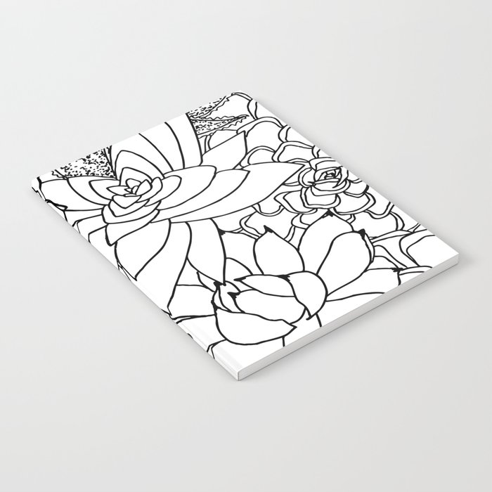 700x700 Succulent Line Drawing Notebook By Christianalois Society6 - Succulent Sketch