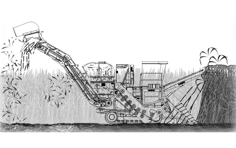 797x500 Omnw00276 John Deere 3522 Sugar Cane Harvester , Block File - Sugar Cane Sketch